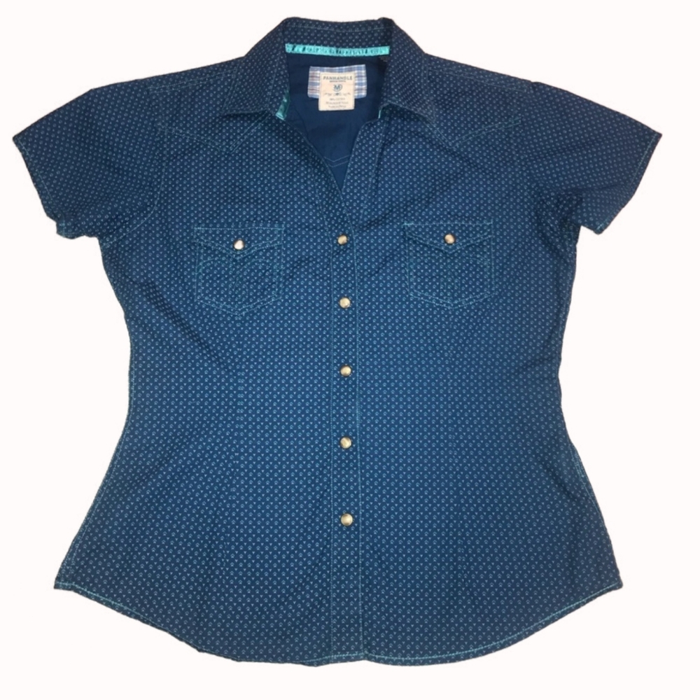 Pandhandle - Blue Western Snap Front | Medium